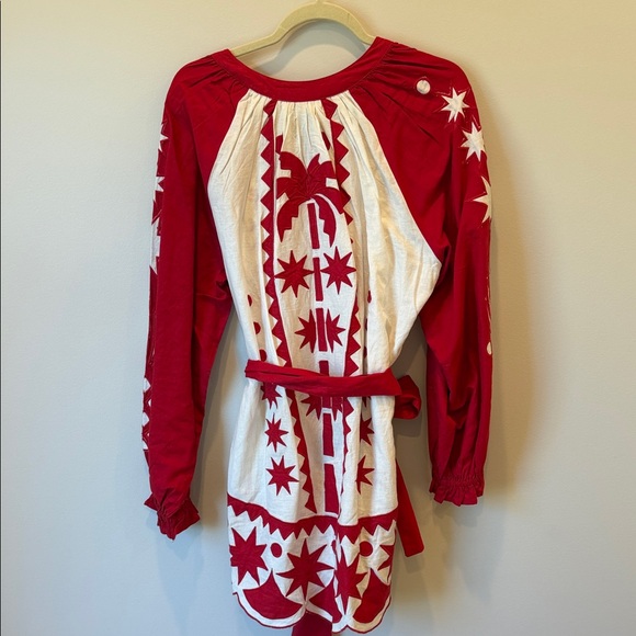 FARM Rio Vibrant Red and White Dress - Picture 4 of 4